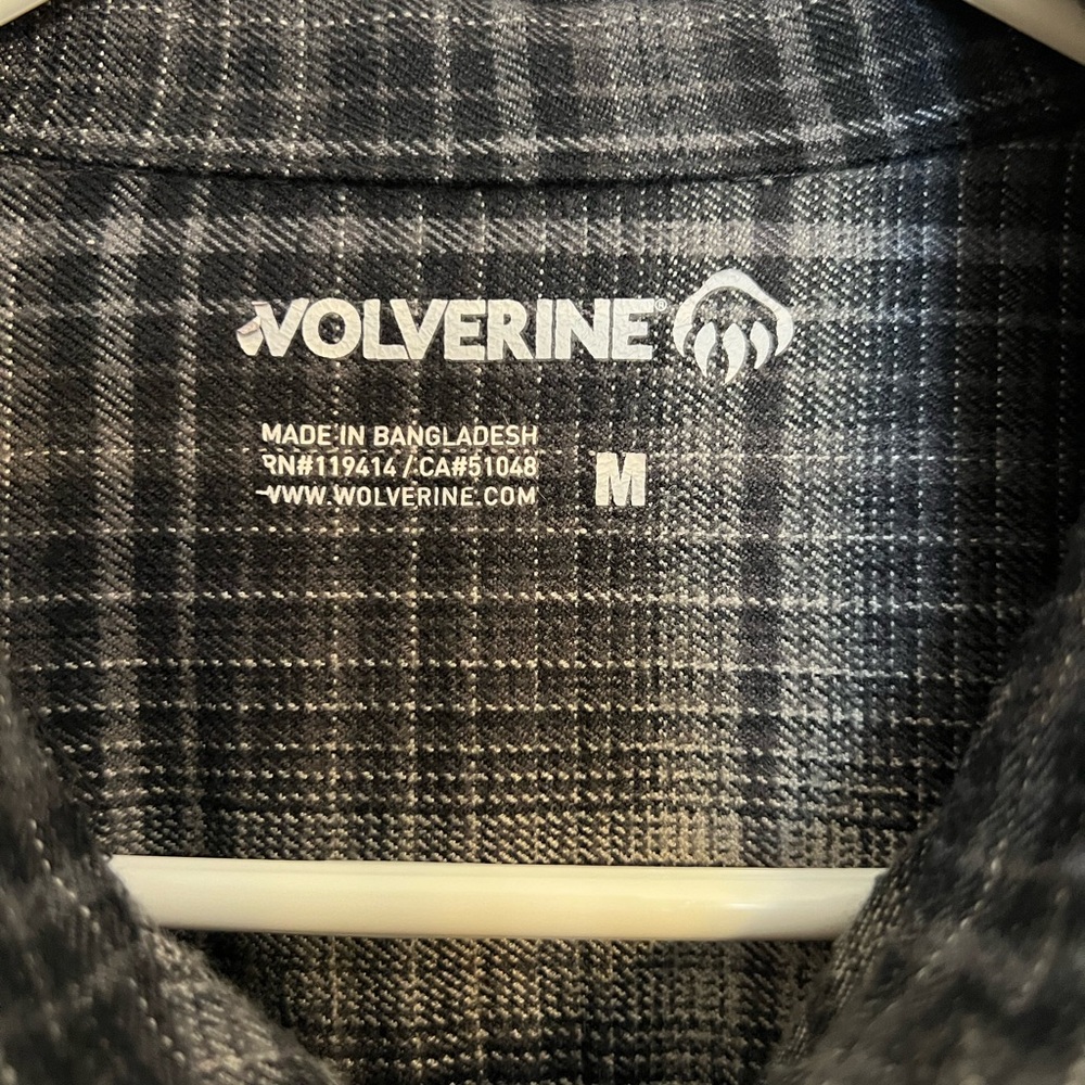 Wolverine, Long Sleeve Button-Down Plaid Flannel … - image 3
